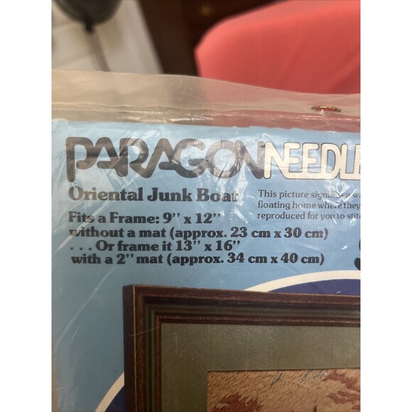Vintage Paragon Needlecraft Oriental Junk Boat New Sealed #0820 - Picture 4 of 7